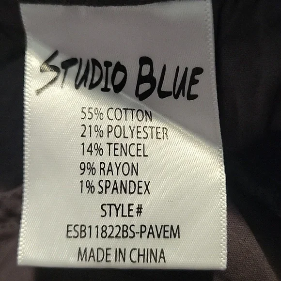 Studio Blue Hight Rise Ankle Straight Chino Pants -NWT - Picture 7 of 8